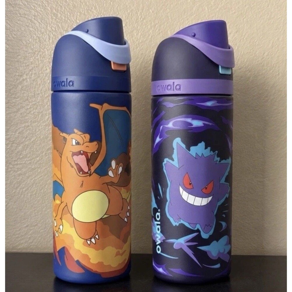 POKÉMON x OWALA CHARIZARD & GENGAR 2x Bundle 16 oz Stainless Steel Water Bottle